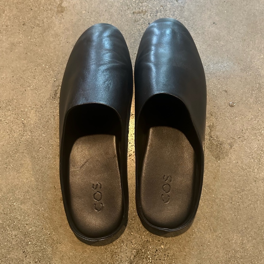 Men’s COS Leather Mule Slides